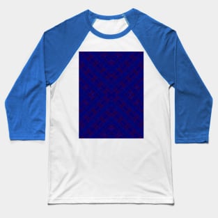 Dark Blue Pattern Baseball T-Shirt